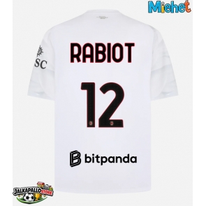 AC Milan Adrien Rabiot #12 Vieraspaita 2026-27 Lyhythihainen